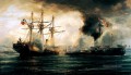 Sinking des Esmeralda während der Schlacht von Iquique Seeschlacht
